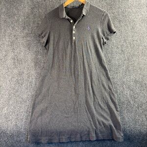 Polo by Ralph Lauren Gray Polo Dress with Purple Logo